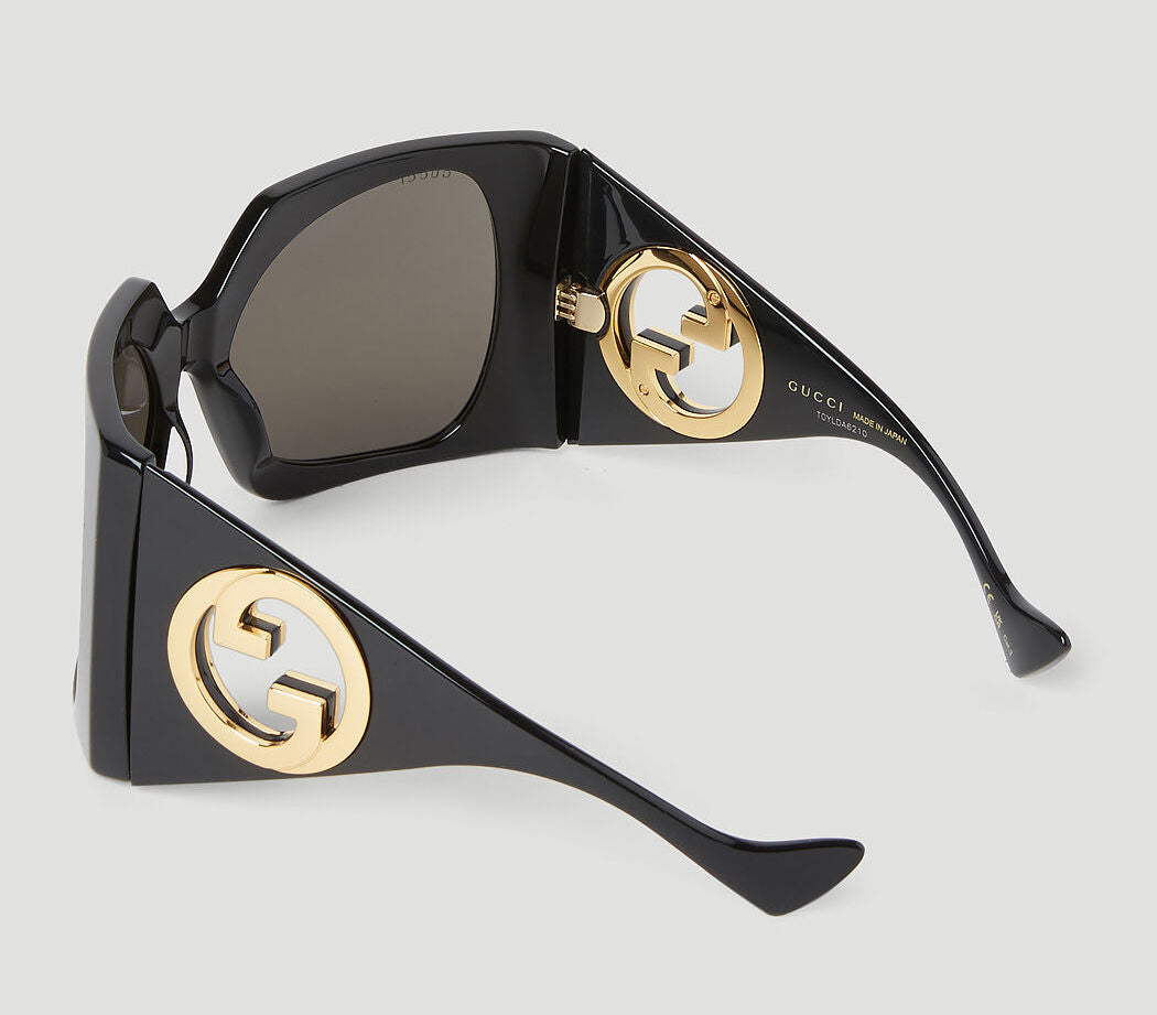 Gucci GUCCI-GG1255S-001-64 BLACK / GREY 64-20-125 GUCCI SUNGLASSES