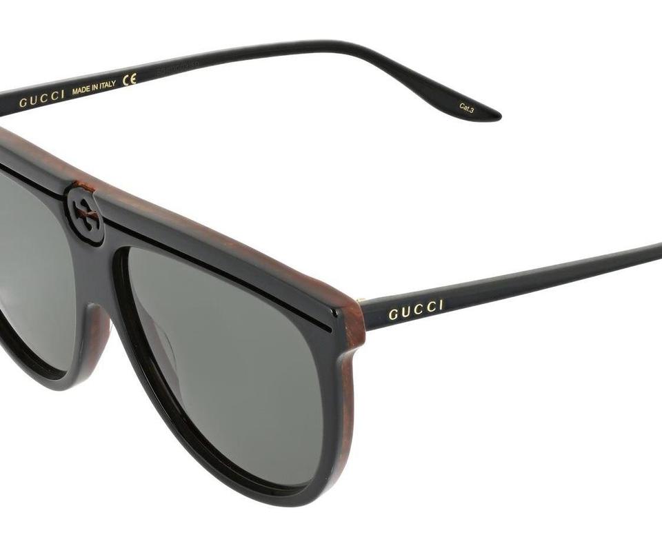 Gucci New and Authentic GUCCI GG0732S 001 61 Sunglasses