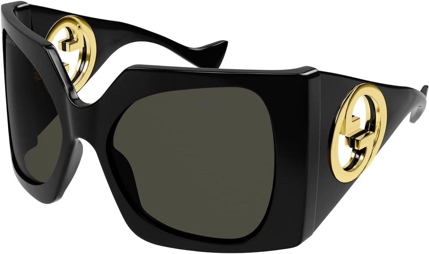 Gucci GUCCI-GG1255S-001-64 BLACK / GREY 64-20-125 GUCCI SUNGLASSES