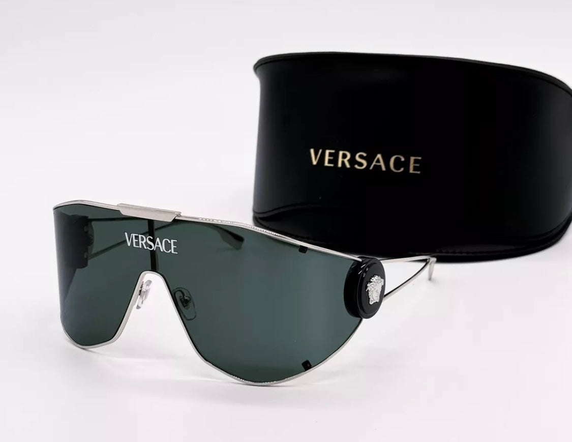 Versace VE2268 10003H Silver/Dark Green