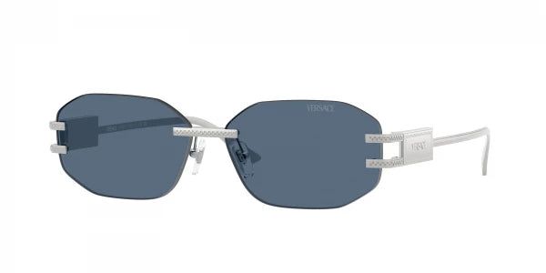 Versace VE2274 100080 Silver / Dark Blue Lens